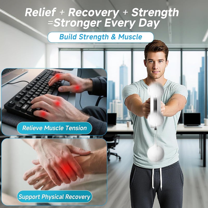 Rocalt Arm and Shoulder Workout Equipment for Men and Women, 360° Hand-Crank Forearm Trainer, Shoulder and Chest Exercise Equipment, Home Fitness Equipment and Gym Workouts - Image 4